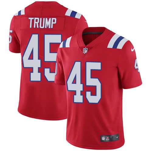 Nike New England Patriots #45 Donald Trump Red Alternate NFL Vapor Untouchable Limited Jersey,We sell and wholesale Nike New England Patriots #45 Donald Trump Red Alternate NFL Vapor Untouchable Limited Jersey on line form chian!